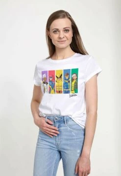 Henry Tiger Damen MARVEL MARVEL RAINBOW - T-Shirt Print - White -Günstiges Henry Tiger Geschäft 60cf7c4c2fe847d0a04002758ecd7682