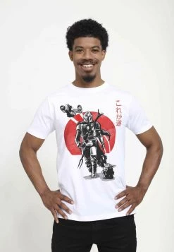 Henry Tiger STAR WARS MANDOLORIAN SUMI INK - T-Shirt Print - White | Unisex