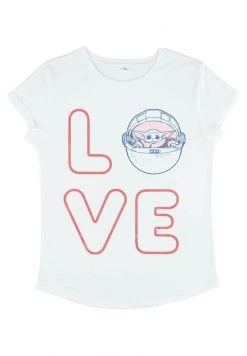 Henry Tiger STAR WARS LOVE STACKED - T-Shirt Print - White | Damen -Günstiges Henry Tiger Geschäft 631db3c9d0bf4268b8ba822107d06c83