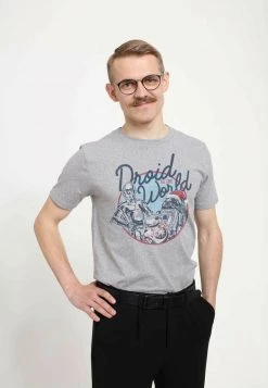 Henry Tiger Unisex T-Shirt Print - Melange Grey -Günstiges Henry Tiger Geschäft 632b7c34bdf5439c8f3540096d8daf52