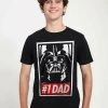 Henry Tiger Unisex STAR WARS: CLASSIC - OBEY DAD - T-Shirt Print - Black