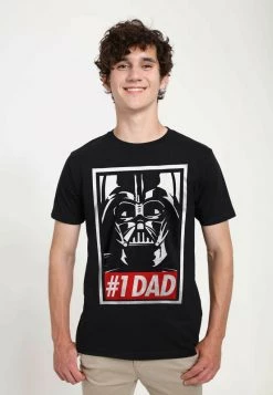 Henry Tiger Unisex STAR WARS: CLASSIC - OBEY DAD - T-Shirt Print - Black