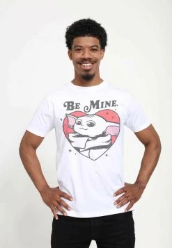 Henry Tiger STAR WARS GROGU UNISEX BE MINE - T-Shirt Print - White
