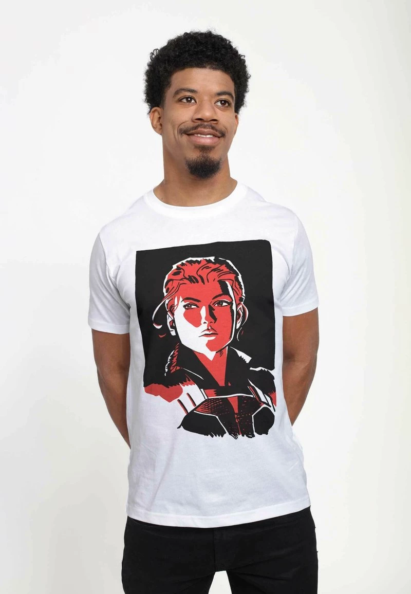 Henry Tiger Herren MARVEL BLACK WIDOW - WIDOW PORTRAIT - T-Shirt Print - White 3 Henry Tiger Herren MARVEL BLACK WIDOW - WIDOW PORTRAIT - T-Shirt Print - White – Bild 3
