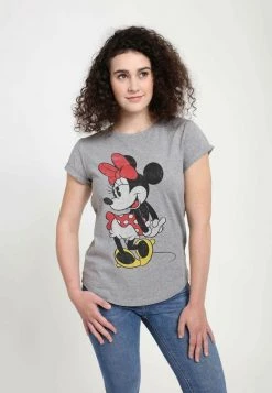 Henry Tiger Damen DISNEY CLASSICS MICKEY CLASSIC - CLASSIC MINNIE - T-Shirt Print - Melange Grey
