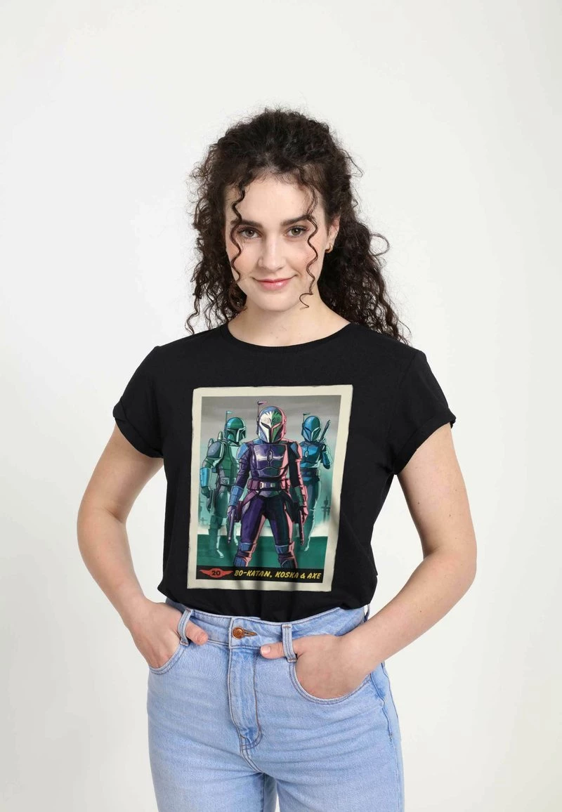 Henry Tiger STAR WARS BO-KATAN & CO CARD - T-Shirt Print - Black | Damen 4 Henry Tiger STAR WARS BO-KATAN & CO CARD - T-Shirt Print - Black | Damen – Bild 4