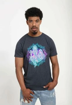 Henry Tiger DISNEY UNISEX PRINCESS HENNAE - T-Shirt Print - Melange Black