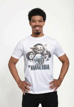 Henry Tiger STAR WARS: THE MANDALORIAN - MANDO CIRCLES - T-Shirt Print - White | Unisex