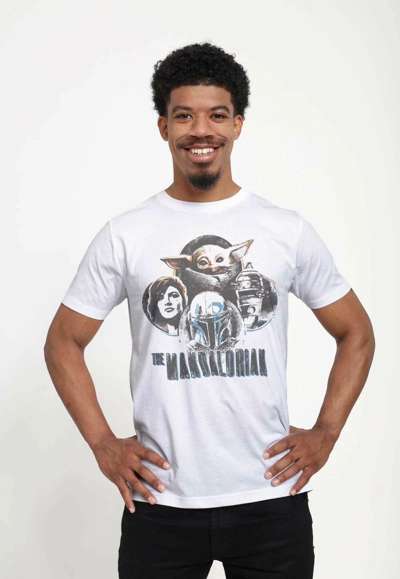 Henry Tiger STAR WARS: THE MANDALORIAN - MANDO CIRCLES - T-Shirt Print - White | Unisex 1 Henry Tiger STAR WARS: THE MANDALORIAN - MANDO CIRCLES - T-Shirt Print - White | Unisex