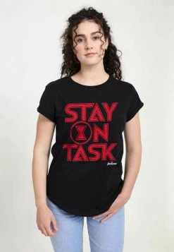 Henry Tiger MARVEL AVENGERS CLASSIC - STAY ON TASK - T-Shirt Print - Black | Damen