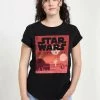Henry Tiger STAR WARS: CLASSIC - NEW HOPE MINIMALIST - T-Shirt Print - Black | Damen