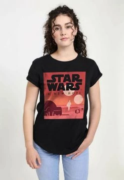 Henry Tiger STAR WARS: CLASSIC - NEW HOPE MINIMALIST - T-Shirt Print - Black | Damen