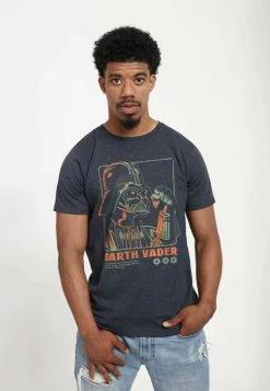 Henry Tiger STAR WARS: CLASSIC - VADER CHOKE - T-Shirt Print - Melange Black | Unisex