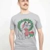 Henry Tiger Unisex DISNEY CLASSICS MICKEY CLASSIC - CHRISTMAS FAIRISLE PLUTO - T-Shirt Print - Melange Grey