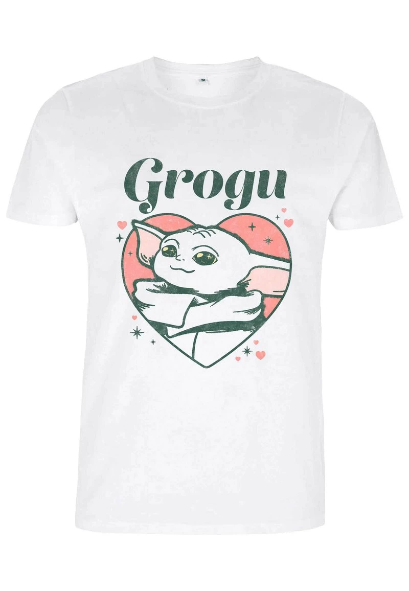 Henry Tiger Unisex STAR WARS GROGU HEART - T-Shirt Print - White 4 Henry Tiger Unisex STAR WARS GROGU HEART - T-Shirt Print - White – Bild 4