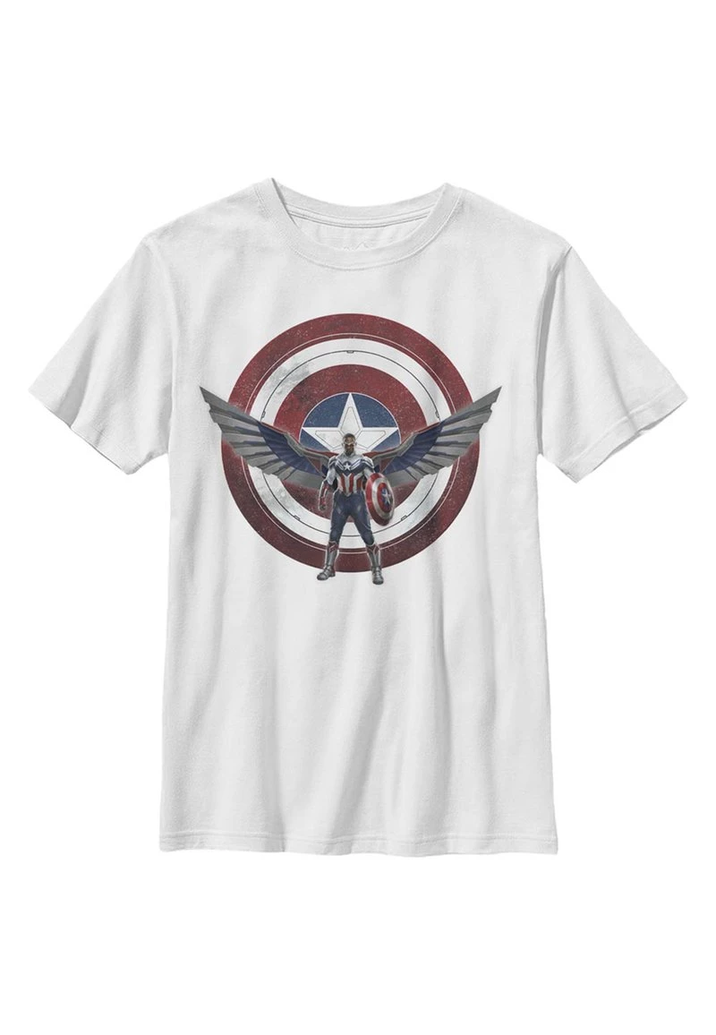 Henry Tiger Unisex MARVEL WIELD THE SHIELD - T-Shirt Print - White 1 Henry Tiger Unisex MARVEL WIELD THE SHIELD - T-Shirt Print - White