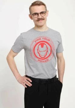 Henry Tiger Unisex MARVEL AVENGERS CLASSIC - POWER OF IRON MAN - T-Shirt Print - Melange Grey -Günstiges Henry Tiger Geschäft 66528aecce87449b8b391a66864cd171