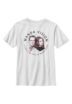 Henry Tiger Unisex MARVEL WANDA BADGE - T-Shirt Print - White