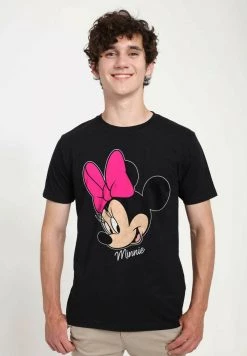 Henry Tiger DISNEY CLASSICS MICKEY CLASSIC - MINNIE BIG FACE - T-Shirt Print - Black | Unisex