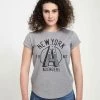 Henry Tiger Damen MARVEL AVENGERS CLASSIC - AVENGERS NEW YORK - T-Shirt Print - Melange Grey