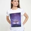 Henry Tiger Damen DISNEY ALADDIN LIVE ACTION POSTER - T-Shirt Print - White