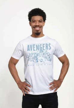 Henry Tiger Unisex MARVEL AVENGERS CLASSIC - THE AVENGERS - T-Shirt Print - White
