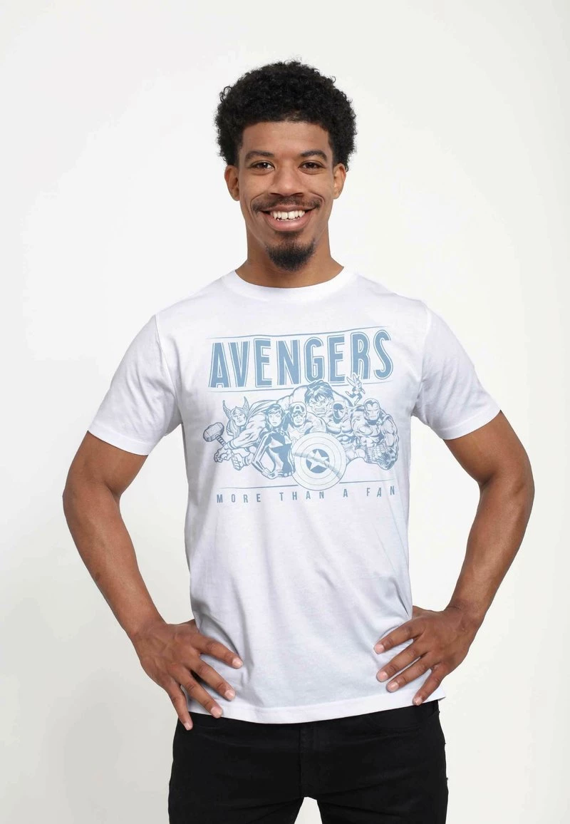 Henry Tiger Unisex MARVEL AVENGERS CLASSIC - THE AVENGERS - T-Shirt Print - White 1 Henry Tiger Unisex MARVEL AVENGERS CLASSIC - THE AVENGERS - T-Shirt Print - White