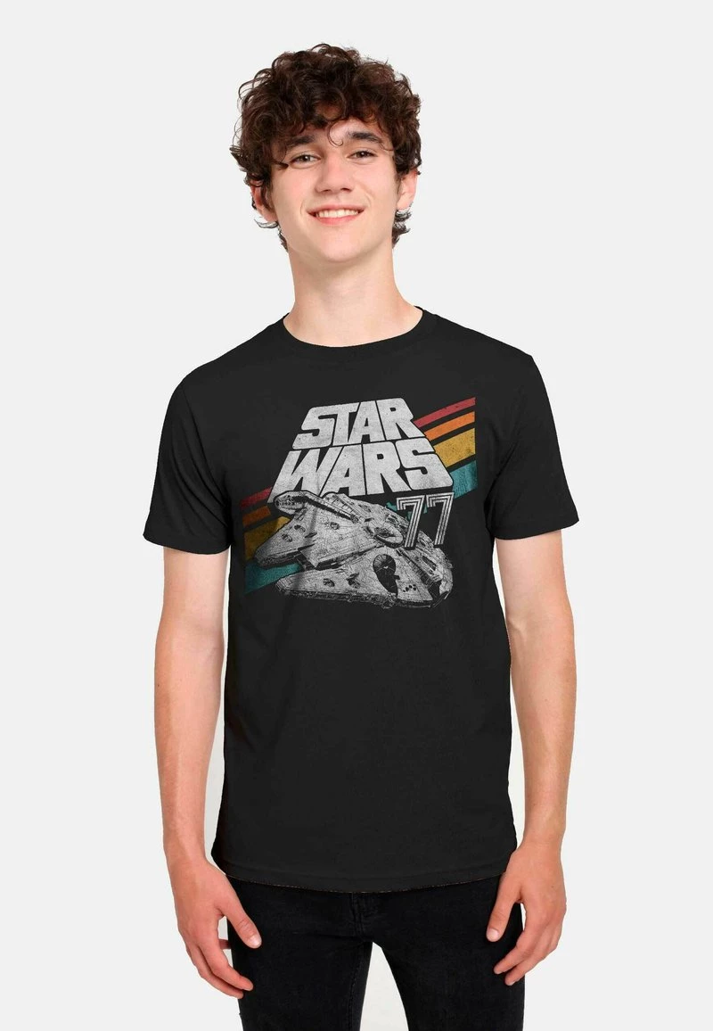 Henry Tiger Unisex STAR WARS: CLASSIC - AWESOME 77 - T-Shirt Print - Black 1 Henry Tiger Unisex STAR WARS: CLASSIC - AWESOME 77 - T-Shirt Print - Black