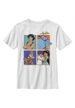 Henry Tiger Unisex DISNEY ALADDIN FOUR - T-Shirt Print - White