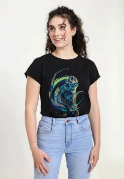 Henry Tiger Damen MARVEL KRO - T-Shirt Print - Black -Günstiges Henry Tiger Geschäft 689722dc293e4373894ee915577bb594