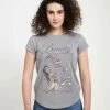 Henry Tiger Damen DISNEY BEAUTY & THE BEAST - BEAUTY BOOKS - T-Shirt Print - Melange Grey