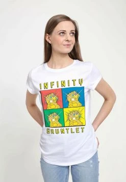 Henry Tiger Damen MARVEL WARHOL GAUNTLET - T-Shirt Print - White -Günstiges Henry Tiger Geschäft 6912a1a93ebb4997a511c40a751fc0f7