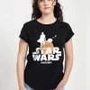 Henry Tiger Damen STAR WARS: CLASSIC - SUNSET DUO - T-Shirt Print - Black