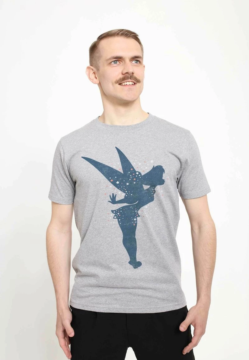 Henry Tiger Unisex DISNEY PETER PAN - TINK AMERICANA - T-Shirt Print - Melange Grey 1 Henry Tiger Unisex DISNEY PETER PAN - TINK AMERICANA - T-Shirt Print - Melange Grey