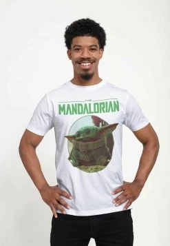 Henry Tiger Unisex STAR WARS: THE MANDALORIAN - THE LOOK - T-Shirt Print - White