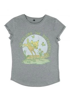 Henry Tiger Damen DISNEY EXPLORE WITH BAMBI - T-Shirt Print - Melange Grey -Günstiges Henry Tiger Geschäft 6a7f3c55b46b4a9d846131c99cbba776