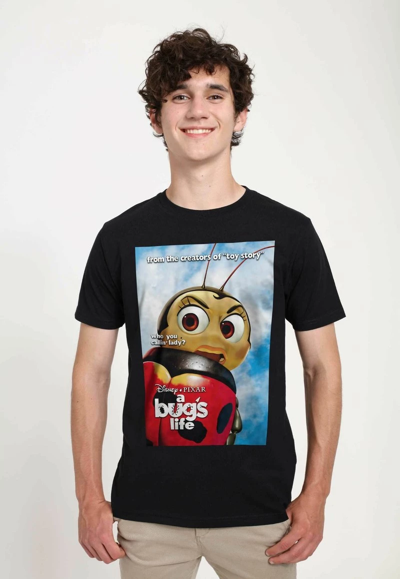 Henry Tiger Unisex PIXAR A BUG'S LIFE - NOT A LADY POSTER - T-Shirt Print - Black 1 Henry Tiger Unisex PIXAR A BUG'S LIFE - NOT A LADY POSTER - T-Shirt Print - Black