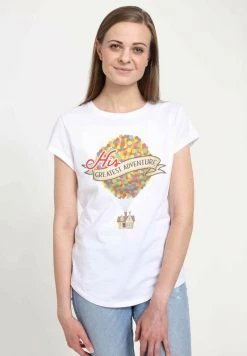 Henry Tiger Damen PIXAR UP - HIS GREATEST ADVENTURE - T-Shirt Print - White