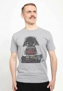Henry Tiger Unisex STAR WARS: CLASSIC - VHS FUNK - T-Shirt Print - Melange Grey