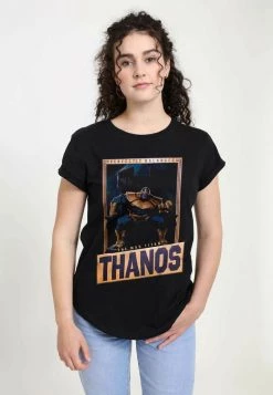 Henry Tiger Damen MARVEL PERFECTLY BALANCED THANOS - T-Shirt Print - Black