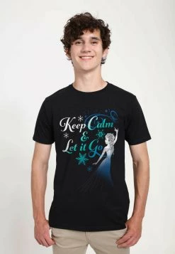 Henry Tiger DISNEY FROZEN - LET IT GO NOW - T-Shirt Print - Black | Unisex