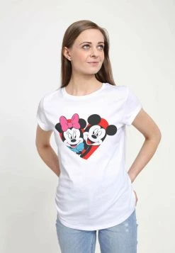 Henry Tiger DISNEY CLASSICS MICKEY CLASSIC - MICKEY MINNIE HEART - T-Shirt Print - White | Damen -Günstiges Henry Tiger Geschäft 6d02b36c881348b6bf318d3b2675728b