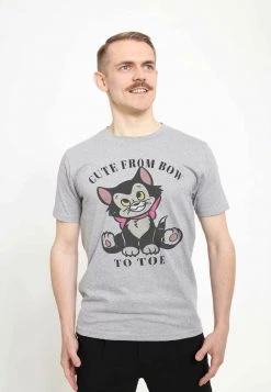 Henry Tiger DISNEY CLASSICS UNISEX CUTE FIGARO - T-Shirt Print - Melange Grey