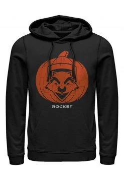 Henry Tiger Unisex MARVEL ROCKET PUMPKIN - Kapuzenpullover - Black