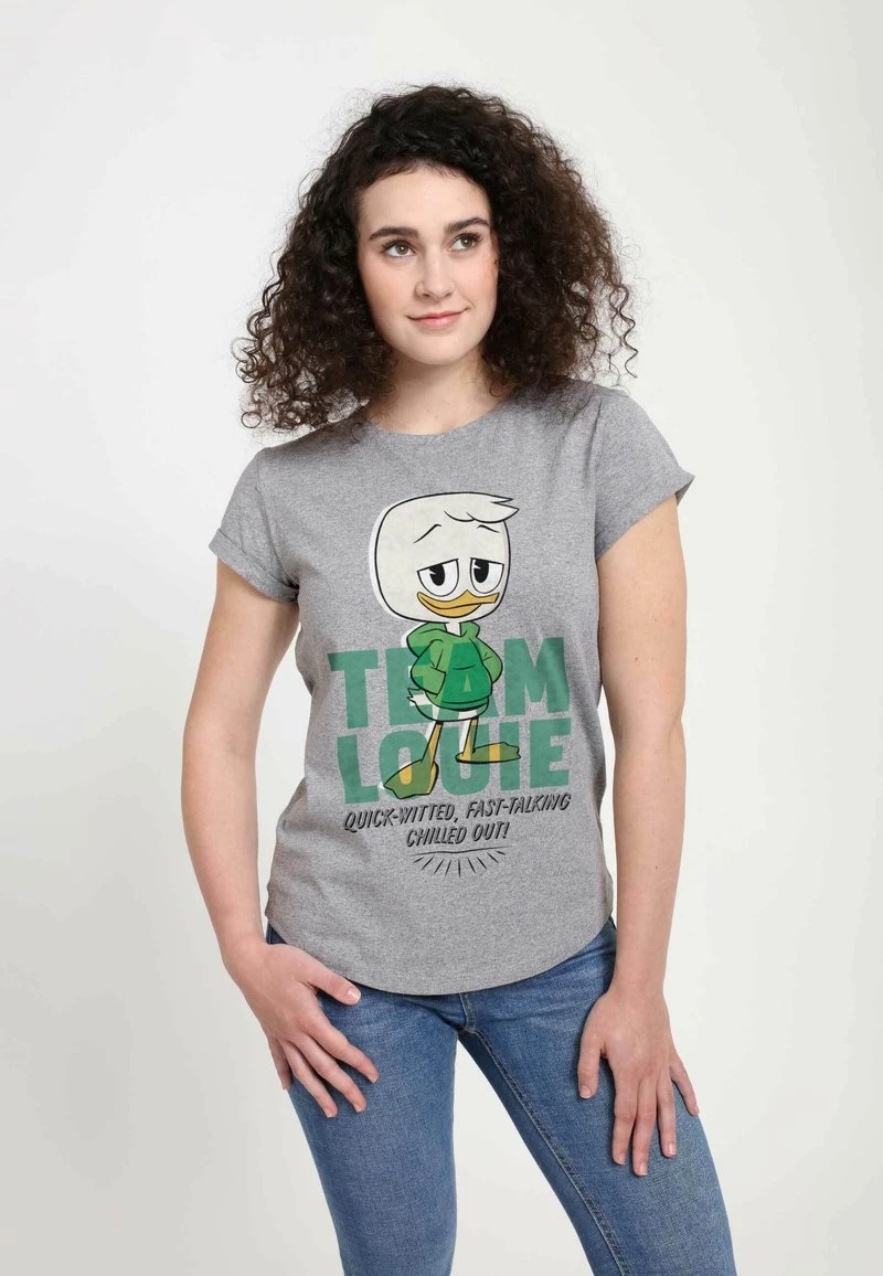 Henry Tiger Damen DISNEY CLASSICS DUCKTALES - TEAM LOUIE GREEN - T-Shirt Print - Melange Grey 3 Henry Tiger Damen DISNEY CLASSICS DUCKTALES - TEAM LOUIE GREEN - T-Shirt Print - Melange Grey – Bild 3