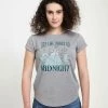 Henry Tiger Damen DISNEY CINDERELLA - MIDNIGHT PRINCESS - T-Shirt Print - Melange Grey