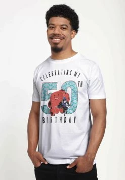 Henry Tiger DISNEY BIG HERO 6 MOVIE - BAYMAX 50 YEARS - T-Shirt Print - White | Unisex -Günstiges Henry Tiger Geschäft 70044d7132474002b301349d5484cea6