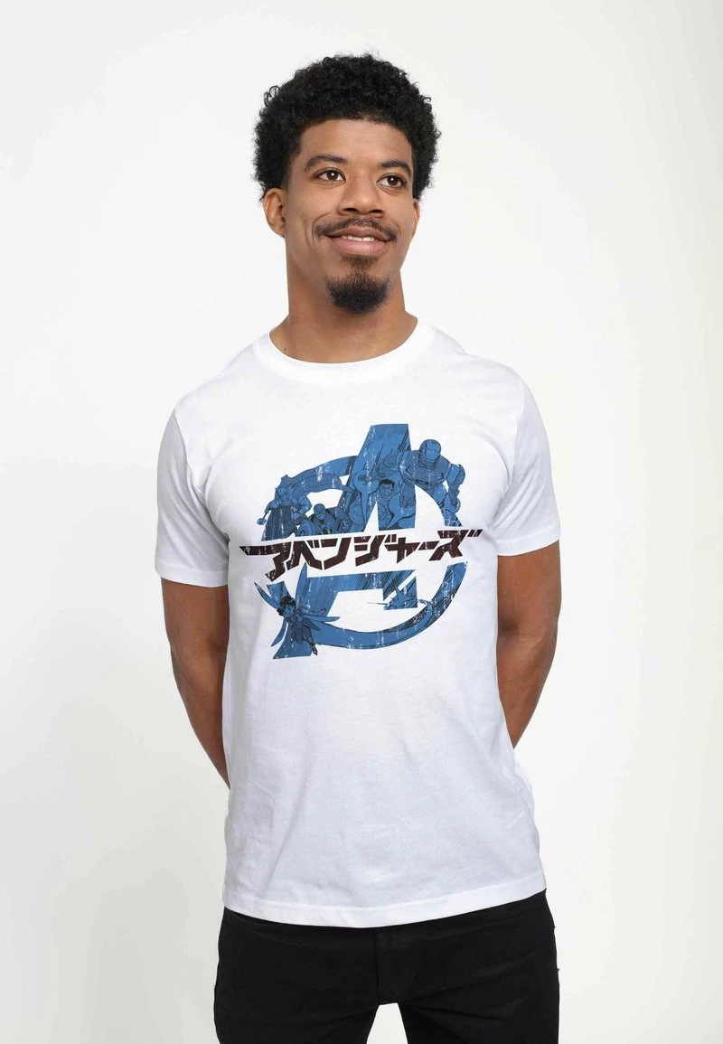 Henry Tiger Unisex MARVEL AVENGERS ANIME - T-Shirt Print - White 3 Henry Tiger Unisex MARVEL AVENGERS ANIME - T-Shirt Print - White – Bild 3