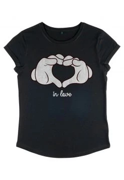 Henry Tiger Damen DISNEY CLASSICS MICKEY CLASSIC - GLOVE HEART - T-Shirt Print - Black -Günstiges Henry Tiger Geschäft 7279ac92024a403ca9dc2aa9df7bd604