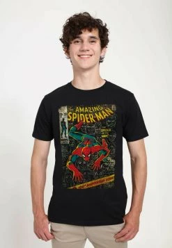 Henry Tiger MARVEL SPIDER-MAN CLASSIC - SPIDEY FRONT COVER - T-Shirt Print - Black | Unisex